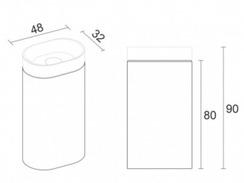 Раковина ESSENCE COLUMN W W029001105