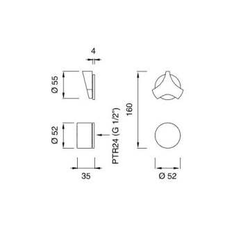 Смеситель для ванны CЕА Design Ziqq ZIQ 81 S с термостатом сталь