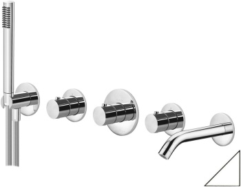 Смеситель для ванны с душем Paffoni Modular Box MDE000HGSP