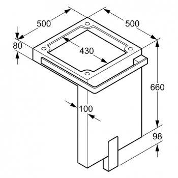 Консоль для комплекта Kludi Esprit 56LS542, бордо