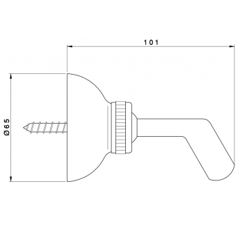 Держатель для душевой лейки Nicolazzi  наружный C7125CR