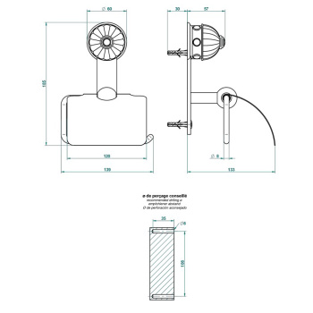 Держатель туалетной бумаги с крышкой THG Cheverny Lapis Lazuli A1T-F01-538AC полированное золото