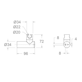 Держатель лейки Ramonsoler настенный латунь медь 372602CUC