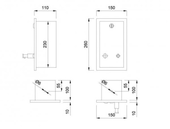 Дозатор для жидкого мыла Nofer Inox 03201.S