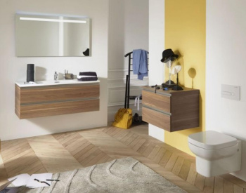 Тумба под раковину 120 см Jacob Delafon Vox EB2021-RA-N29 серая кожа