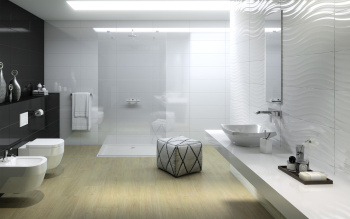 Плитка Flat Negro Brillo 25x70