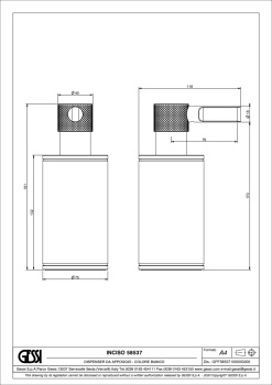 Дозатор для жидкого мыла Gessi Inciso 58537.713 Antique Brass