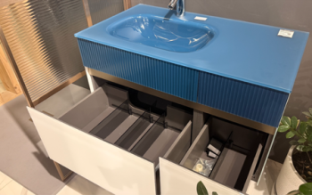 Тумба с раковиной Artelinea Volumi 900 510 500 3 Blum Legra Box Opalite