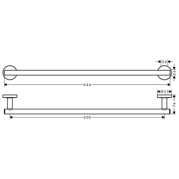Hansgrohe Logis Universal Полотенцедержатель , хром