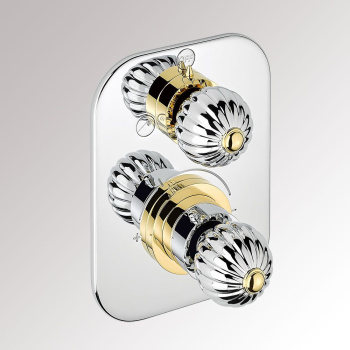 Смеситель для душа THG Mandarine Metal U1A-G02-5500BE хром/золото