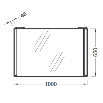 Jacob Delafon Reve Зеркало 100 см