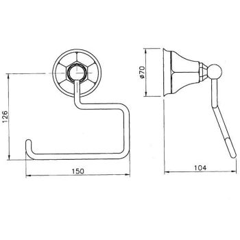 Держатель туалетной бумаги Nicolazzi   1492BZ