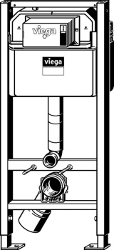 Инсталляция для унитаза Viega Prevista Dry 771 973 с бачком, без клавиши смыва