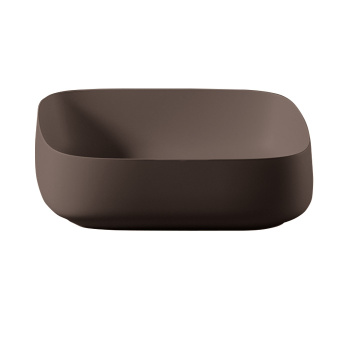 Artceram Cognac Раковина 55x35 см, без отв., накладная Quadro, цвет: cocoa COL008 39 00