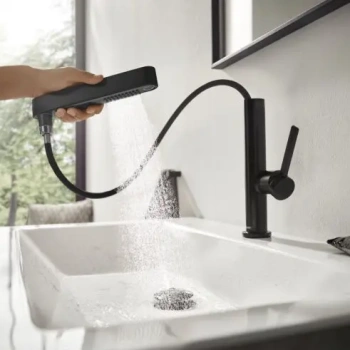 Смеситель для раковины Hansgrohe Finoris 76063670 черный