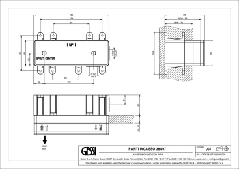 Скртая часть смесителя Gessi Emporio Via manzoni 38497.031 Chrome