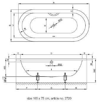 Стальная ванна Bette Starlet 165x75 2720-000 PLUS