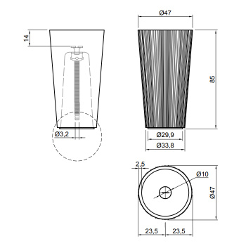 Раковина Antonio Lupi Plisse 47х85, без отв., слив в пол, с сифоном, донным клапаном и шлангом, Flumood, белый А0002451512