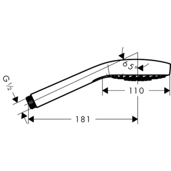 Hansgrohe 26 815 670 Croma Select E Ручной душ Ø110 мм, 1 режим, 9 л/мин