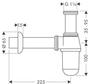 Сифон для раковины Hansgrohe 52053000