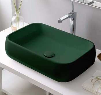 Раковина накладная Cielo Shui SHLAA60 MU 60 см зеленый