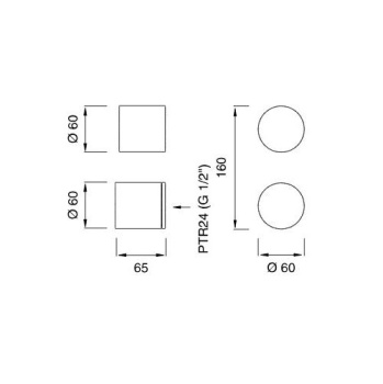 Смеситель для ванны CЕА Design Opus OPS 51 S с термостатом сталь
