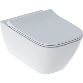 Подвесной унитаз Geberit Smyle Square Rimfree 500.685.01.1 с сиденьем