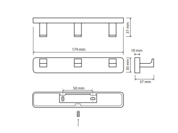 Вешалка Bemeta Via 135006242