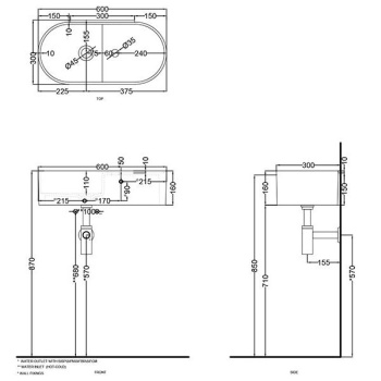 Раковина накладная/подвесная Cielo Les Petites LPLAO60 OL 60 см синий