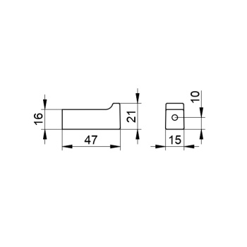 Крючок Keuco Edition 11 11114370000 черный матовый