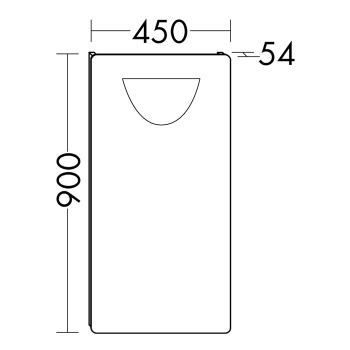 Burgbad Sinea Зеркало с подсветкой 45x90 см LS0451 K0023