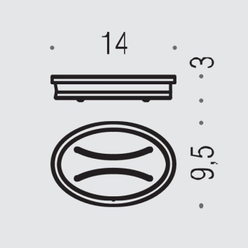 Мыльница настольная Colombo Land хром/матовое стекло B2842.CR-VAN