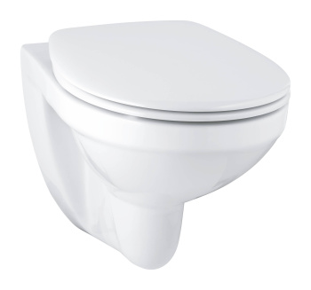 Унитаз подвесной Grohe Bau Ceramic 39497000 ободковый с сиденьем без микролифта, альпин-белый