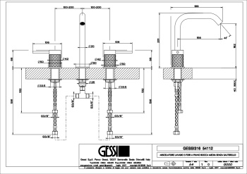 Смеситель для раковины Gessi 54112.727 латунь