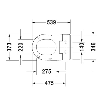 DURAVIT SensoWash® Slim Сиденье  с душем для унитазов 254459/256359/252859/252959/216959/253359/212959/222659