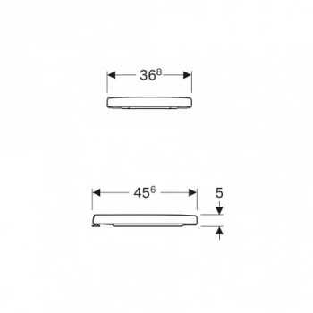 Крышка-сиденье для унитаза Geberit Renova Nr.1 Plan 573085000 с микролифтом