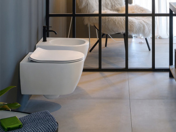 Унитаз подвесной Scarabeo Glam 5201/TW с системой Twist