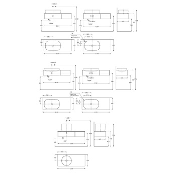 Тумба MAGICA подвесная Kerama Marazzi 120 2 ящика, утренний серый матовый MA.120.2\MGR.M