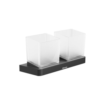 Держатель Ravak 10° TD 220.20 с двумя стаканами черный X07P558