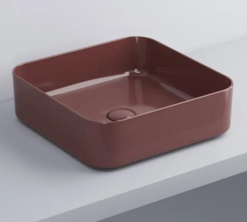 Раковина накладная Cielo Shui Comfort SHCOLAQ40 CO 40 см красный