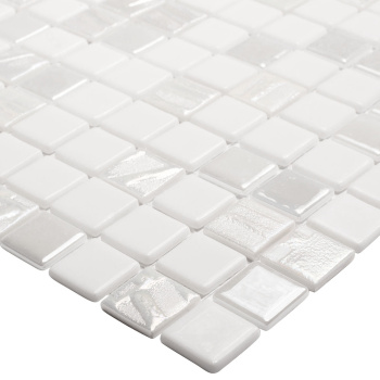 Мозаика на сетке Vidrepur Astra White м2