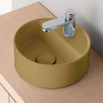 Раковина накладная Cielo Les Petites LPLATSF AM 28 см коричневый