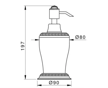 Дозатор настольный MESTRE Boutique 046086.CST.50 золото