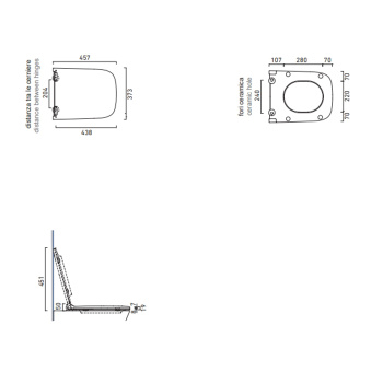 Сиденье для унитаза Catalano Green с микролифтом, тонкое, белый глянцевый 451200001