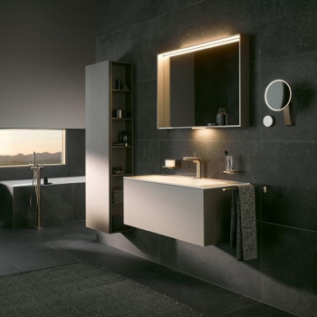 Шкаф-пенал Keuco Plan 48 32932290001 инокс матовый петроль