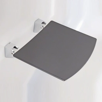 Складное сиденье Keuco Plan 14980010037 откидывается наверх, хром\темно-серый