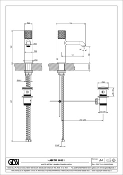 Смеситель для раковины Gessi Habito 70101.031 хром