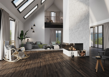 Плитка STAROWOOD Bosco Mahogany 20x120 Carving м2