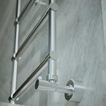 Полотенцесушитель водяной Margaroli Sole 4423703NN 54x54 никель