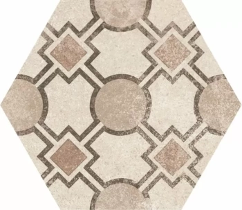 Керамогранит EQUIPE Hexatile Cement Garden Sand 17,5x20 (17 видов паттерна) 22098